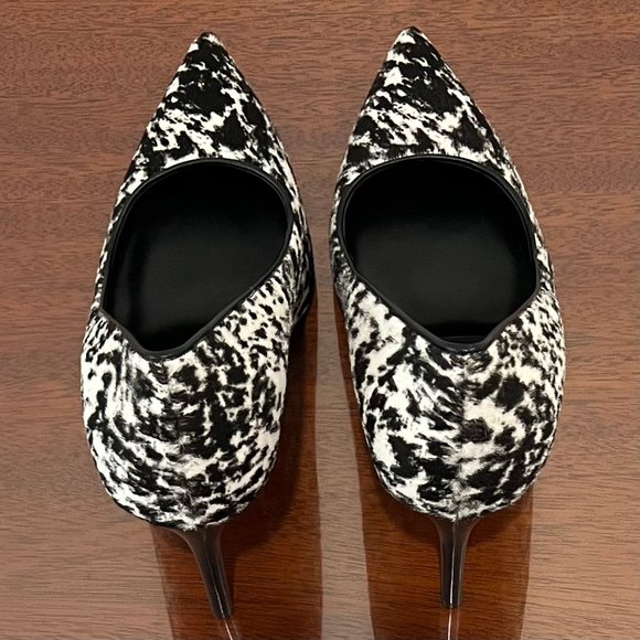 NIB Michael Kors Collection Gretel Speckled Pony Print Calf Hair Pump - Picture 12 of 16